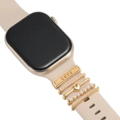Smartwatch Armbandschmuck Set mit Charms & Deko-Ringen
