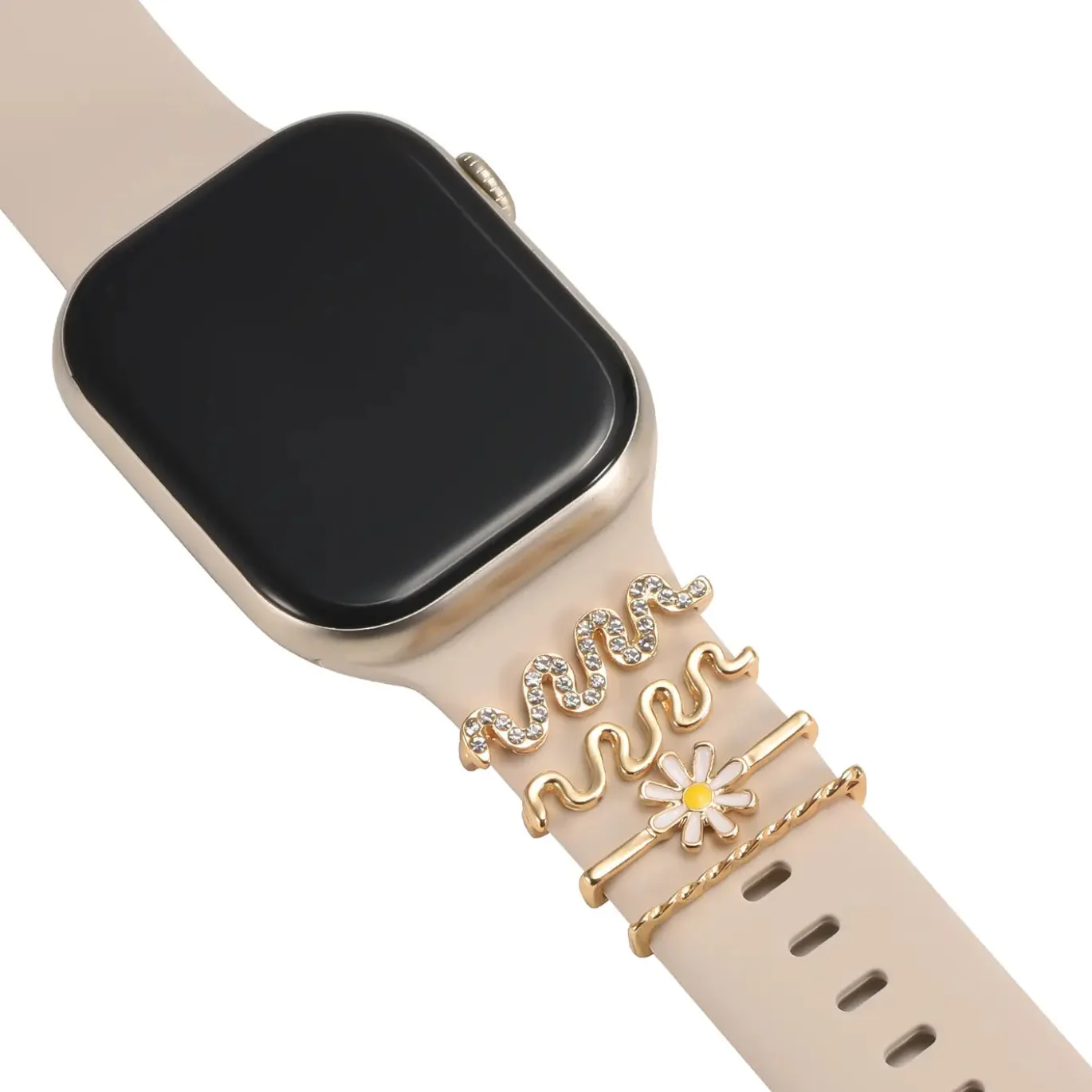 Smartwatch Armbandschmuck Set mit Charms & Deko-Ringen