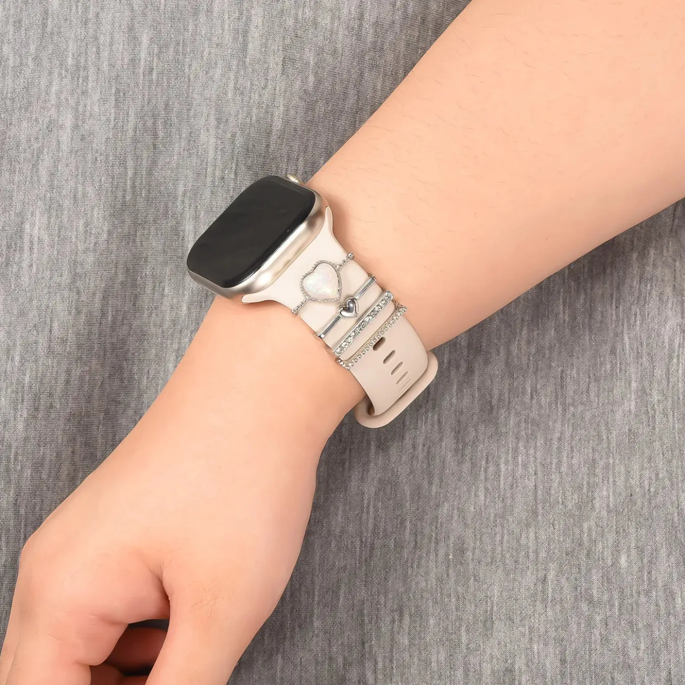Smartwatch Armbandschmuck Set mit Charms & Deko-Ringen