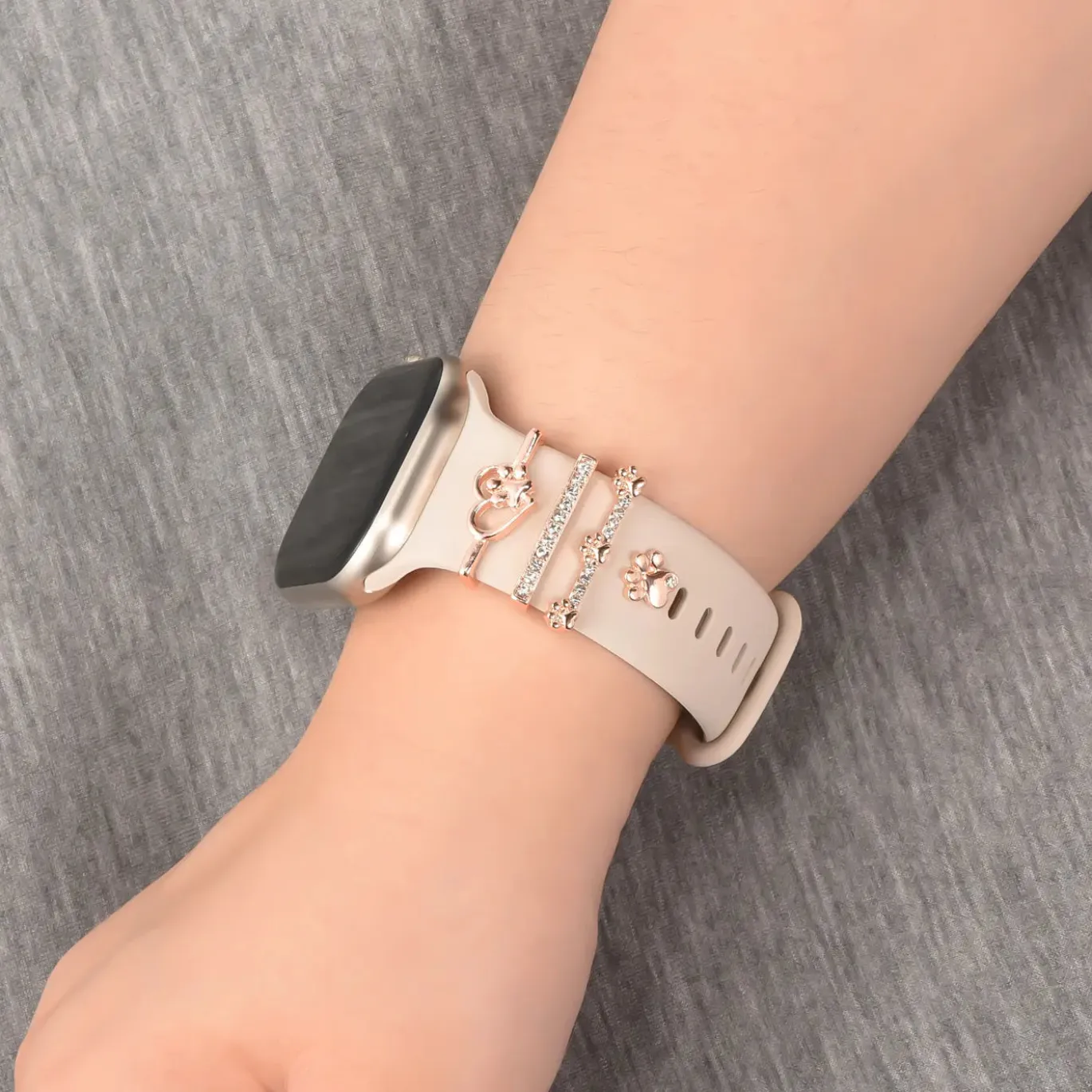 Smartwatch Armbandschmuck Set mit Charms & Deko-Ringen