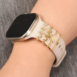 Smartwatch Armbandschmuck Set mit Charms & Deko-Ringen
