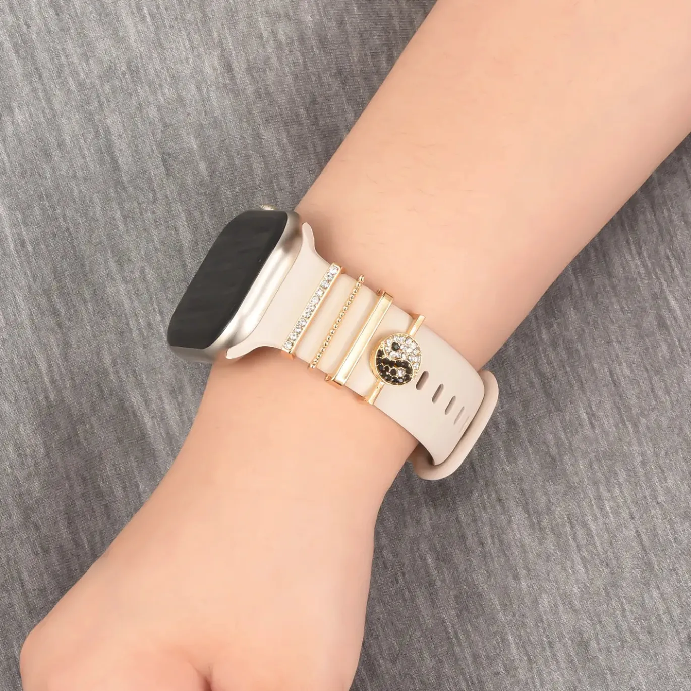 Smartwatch Armbandschmuck Set mit Charms & Deko-Ringen