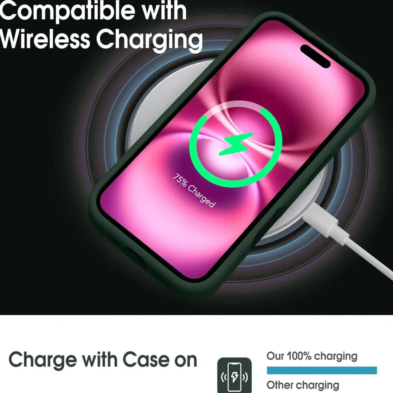 TPU Case für iPhone 17 - Slim Hülle mit Kartenfach & Mikrofaser-Inlay