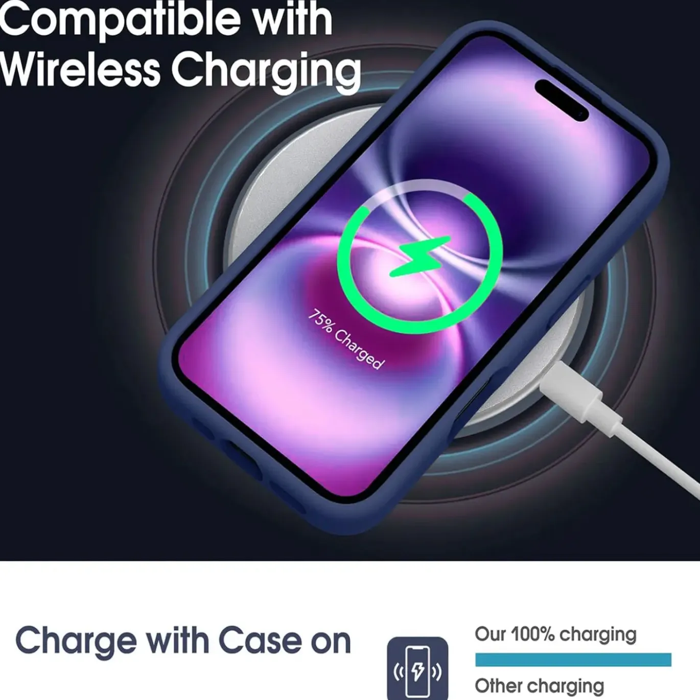 TPU Case für iPhone 17 - Slim Hülle mit Kartenfach & Mikrofaser-Inlay