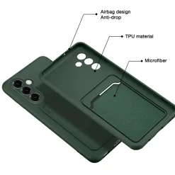 TPU Case für Samsung Galaxy S25 FE - Slim Hülle mit Kartenfach & Mikrofaser-Inlay