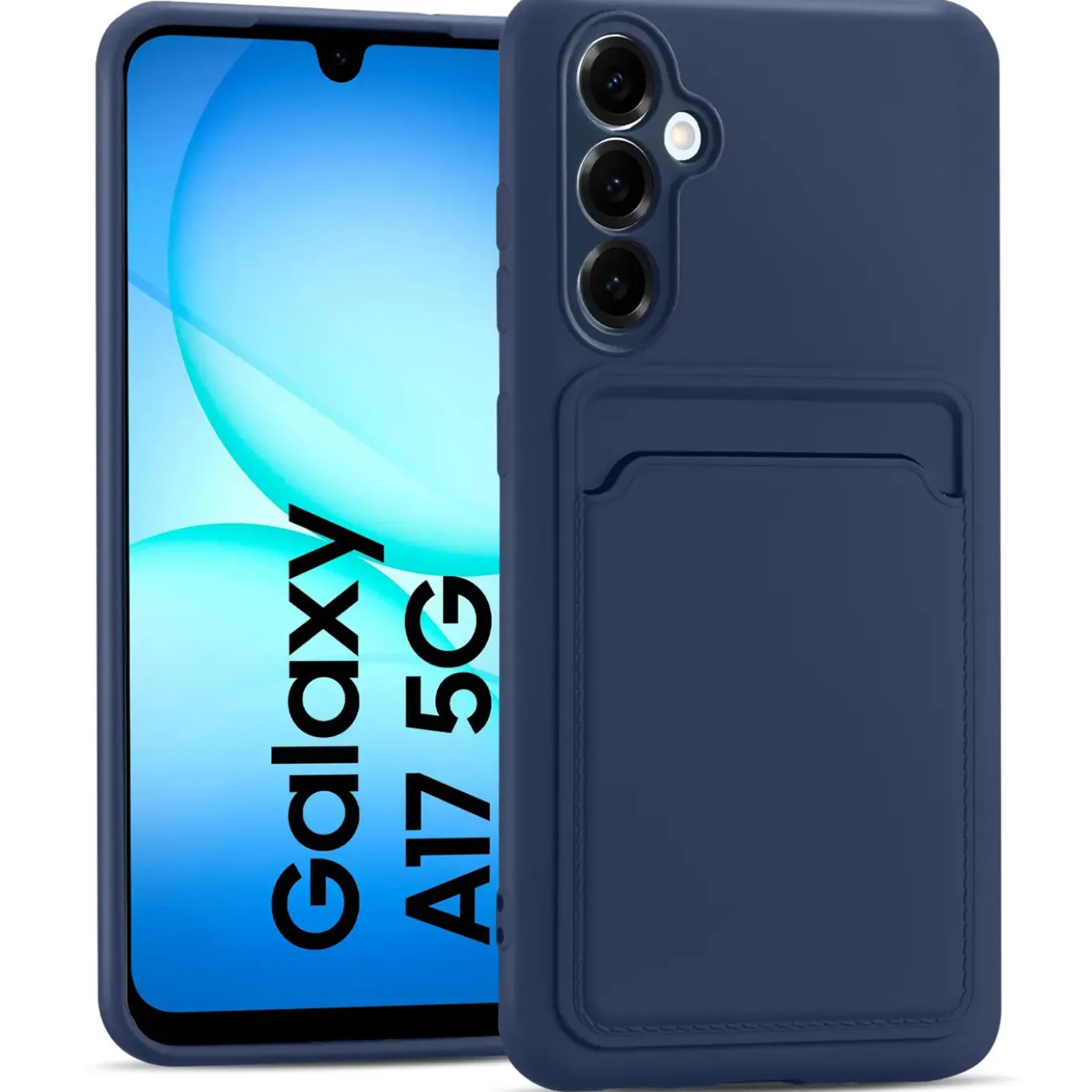 TPU Case für Samsung Galaxy A17 5G - Slim Hülle mit Kartenfach & Mikrofaser-Inlay