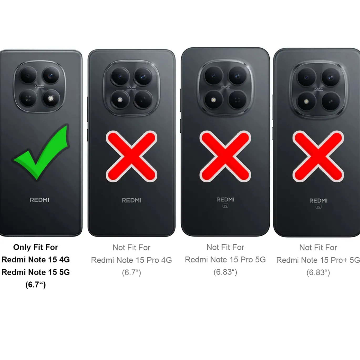 Transparente TPU Hülle für Xiaomi Redmi Note 15 5G - Kristallklares Slim Case