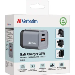Verbatim Netz-Ladegerät GNC-35 - GaN Charger 35W