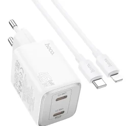 45W GaN Schnellladegerät USB-C & USB-A 3.0 Fast Charger Netzteil