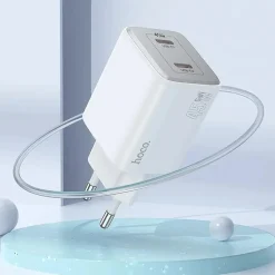 45W GaN Schnellladegerät USB-C & USB-A 3.0 Fast Charger Netzteil