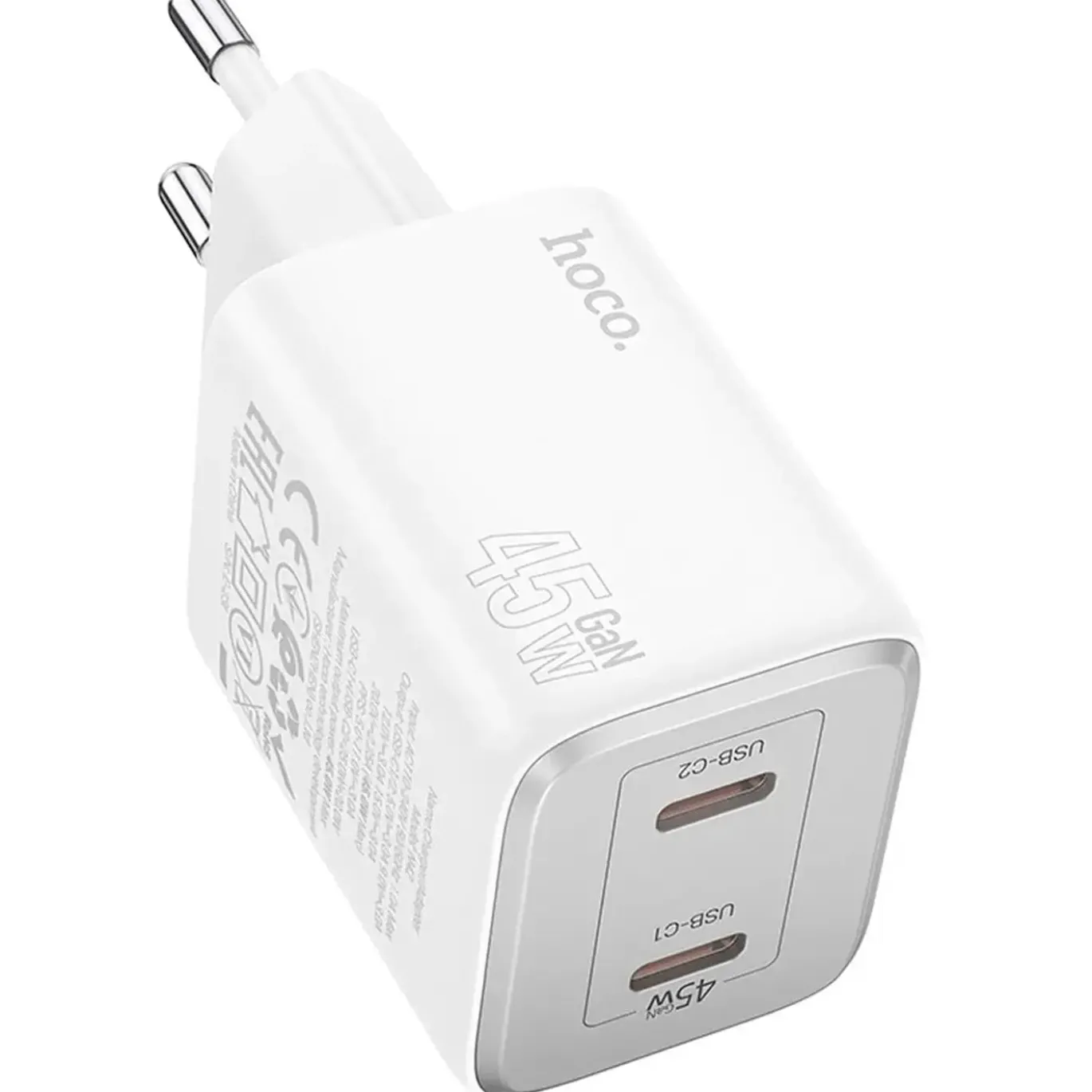 45W GaN Schnellladegerät USB-C & USB-A 3.0 Fast Charger Netzteil