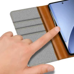 Xiaomi 15 - Jeanslook Klapphülle mit Kartenfach