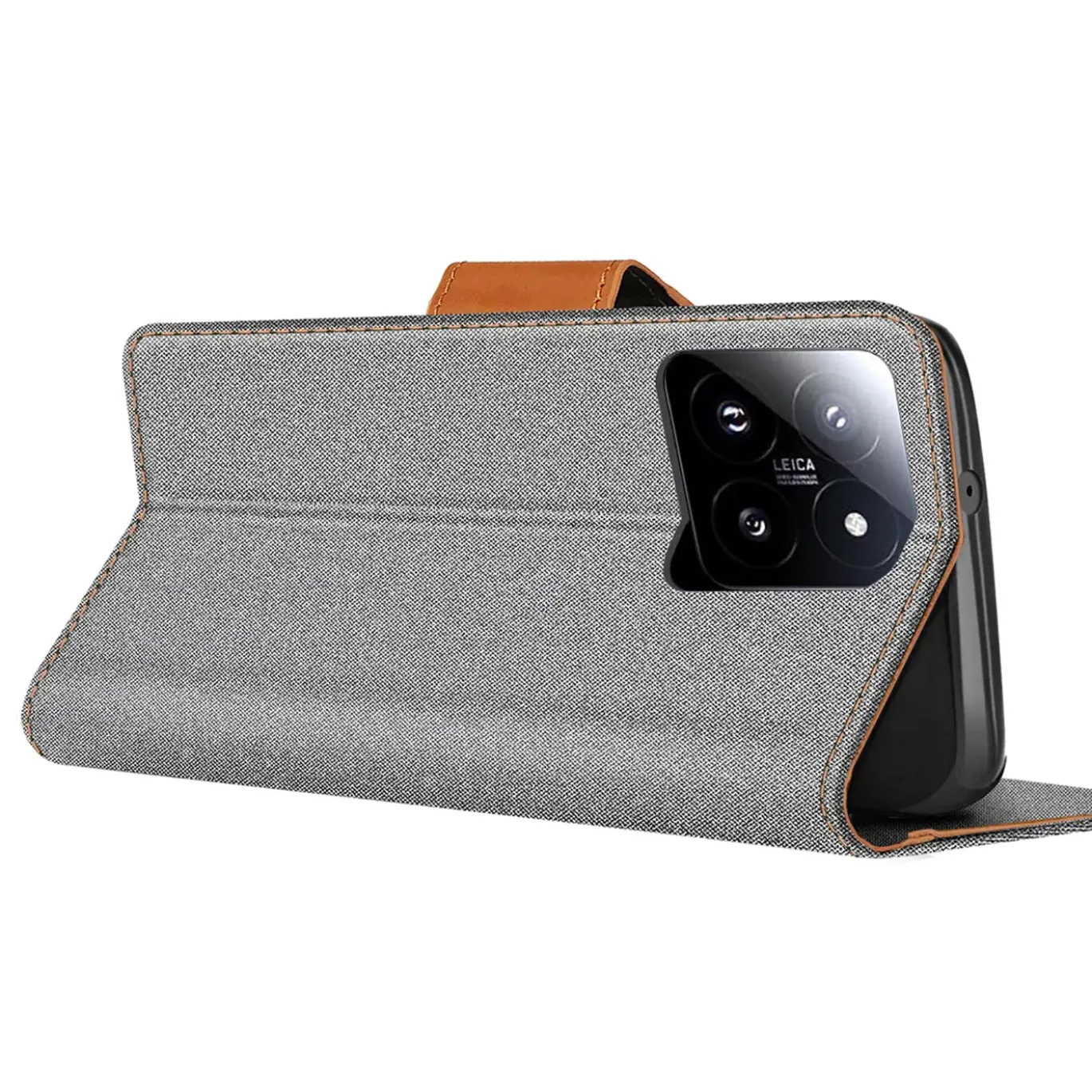 Xiaomi 15 - Jeanslook Klapphülle mit Kartenfach
