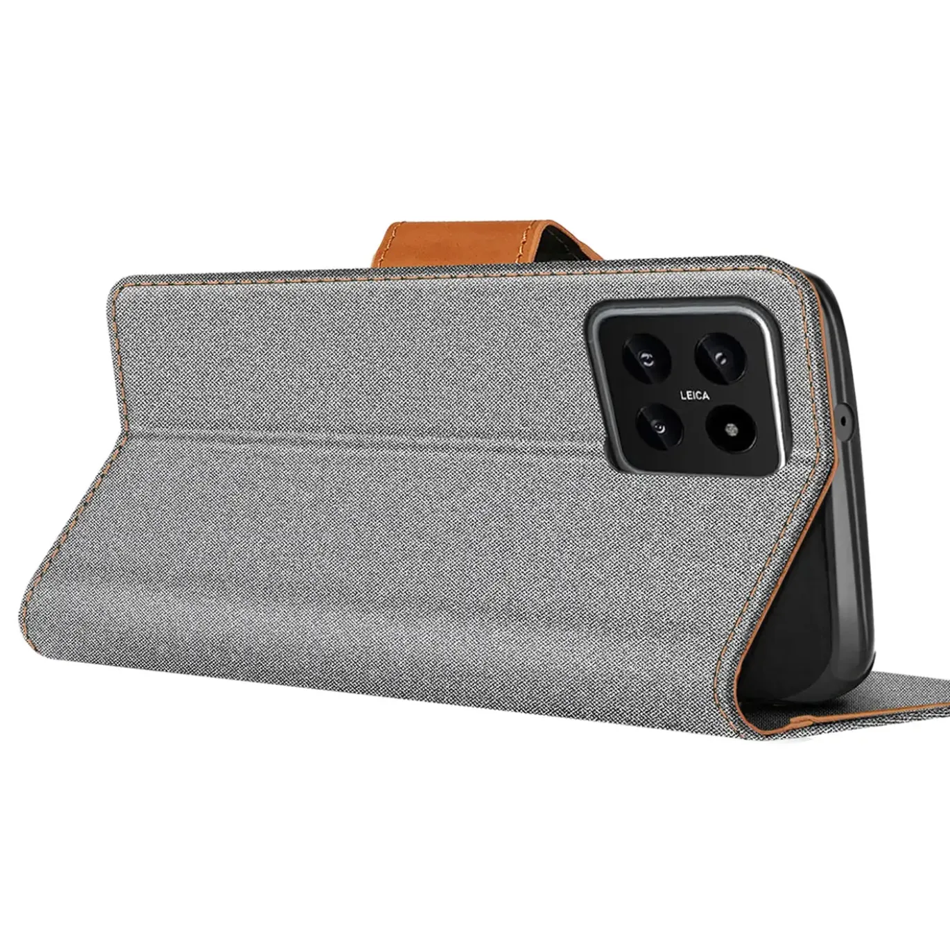 Xiaomi 14 - Jeanslook Klapphülle mit Kartenfach