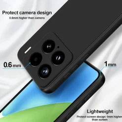 Xiaomi 15 - Slim Silikon Backcover Schwarz