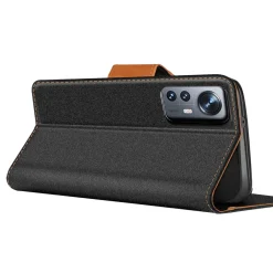 Xiaomi 12 / 12X - Jeanslook Klapphülle mit Kartenfach