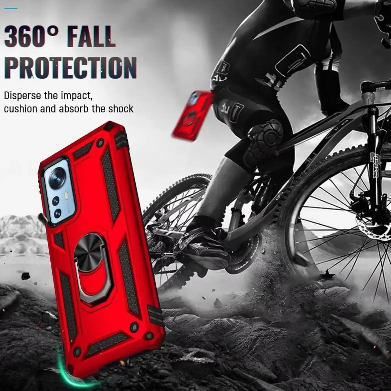 Xiaomi 12 / 12X - Outdoor Hardcase mit Ringhalter