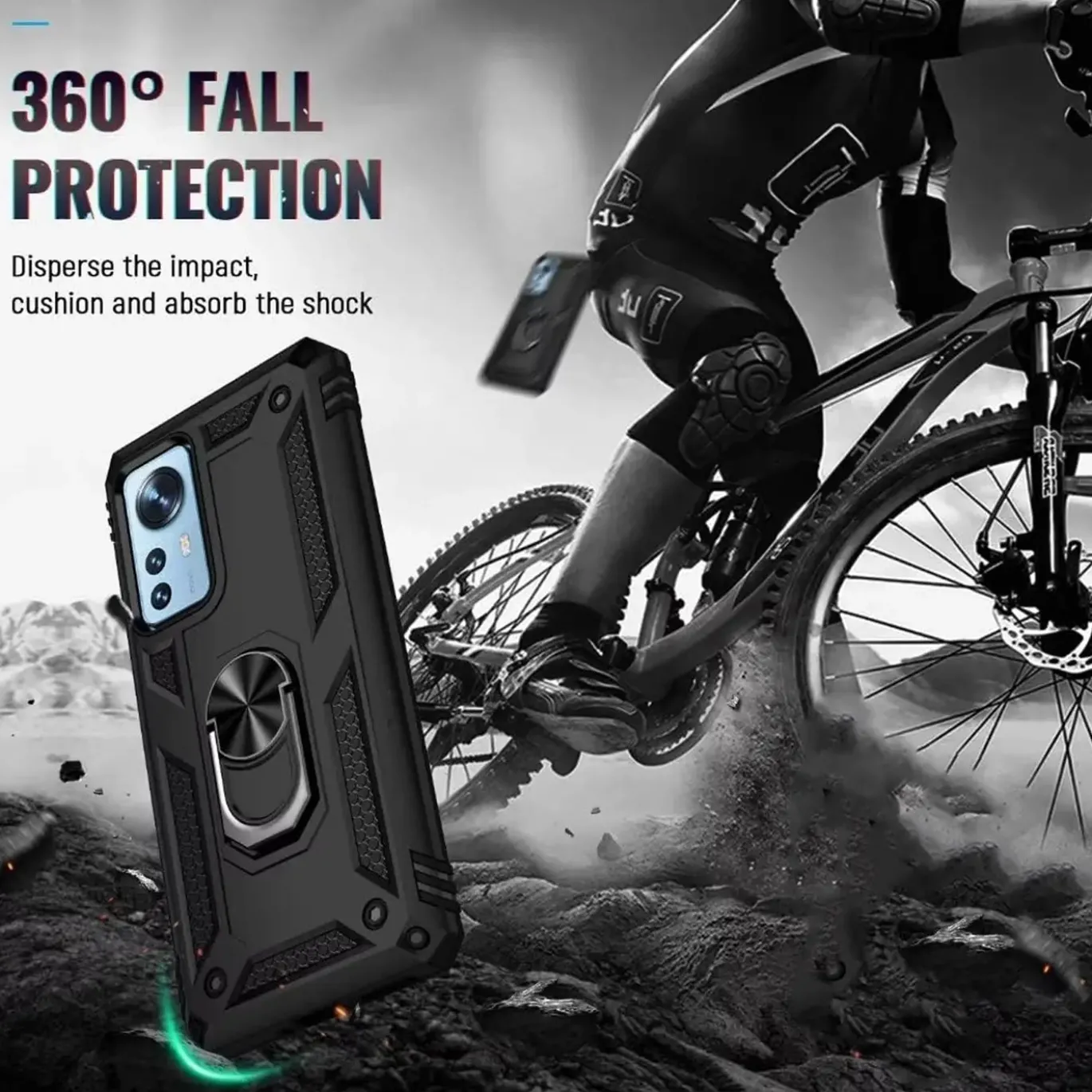 Xiaomi 12 / 12X - Outdoor Hardcase mit Ringhalter
