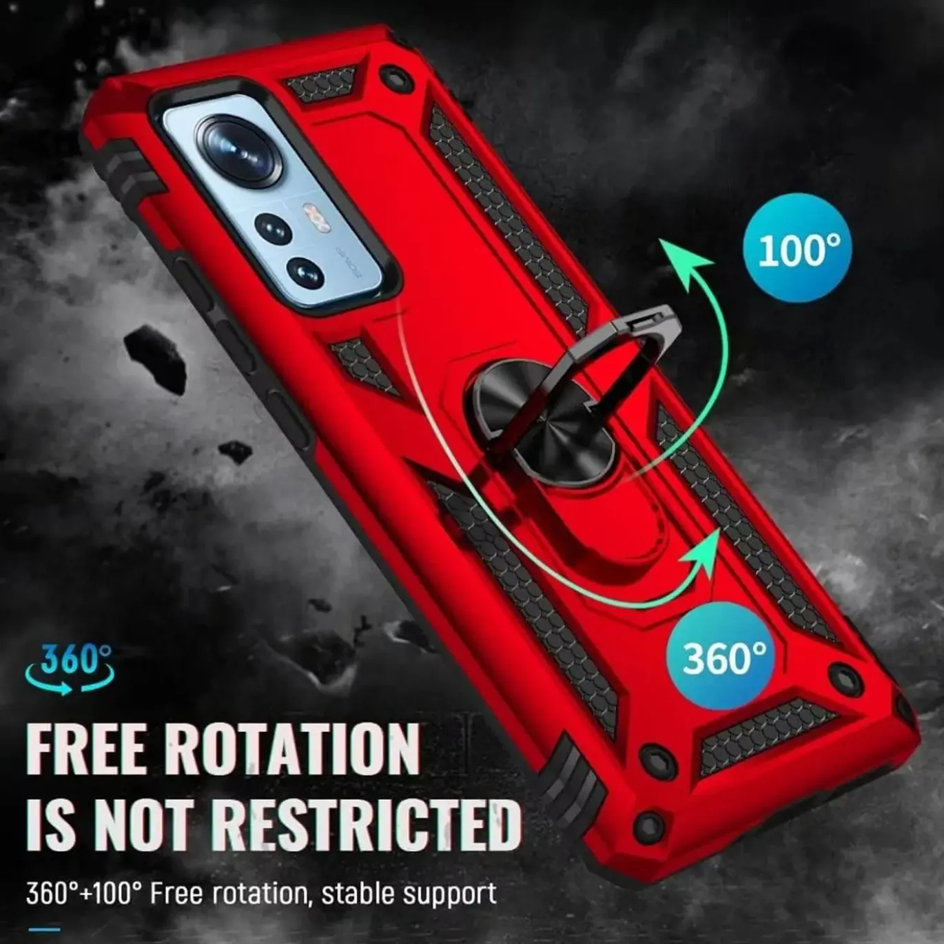 Xiaomi 12 / 12X - Outdoor Hardcase mit Ringhalter