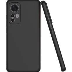 Xiaomi 12 / 12X - Slim Silikon Backcover Schwarz