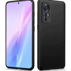 Xiaomi 12 / 12X - Slim Silikon Backcover Schwarz