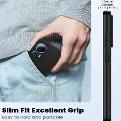 Xiaomi 13 Lite - Slim Silikon Backcover Schwarz