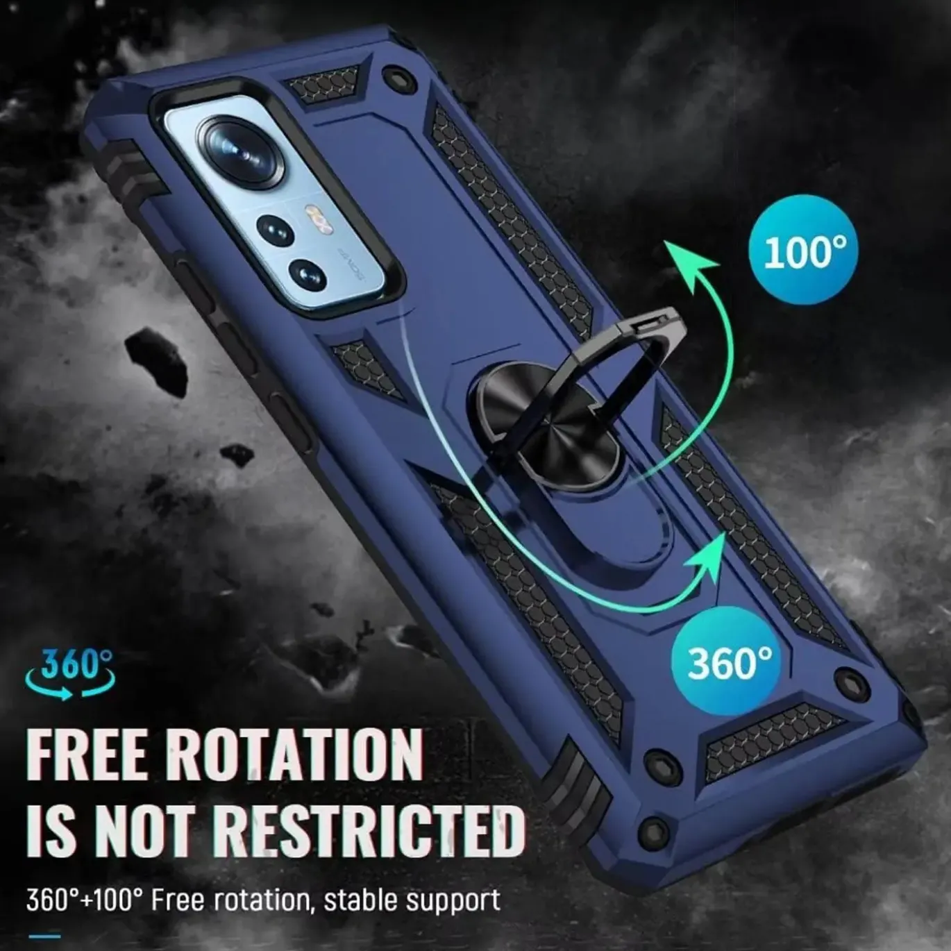Xiaomi 12 Lite 5G - Outdoor Hardcase mit Ringhalter