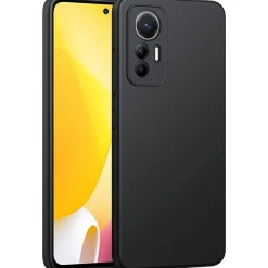 Xiaomi 12 Lite 5G - Slim Silikon Backcover Schwarz