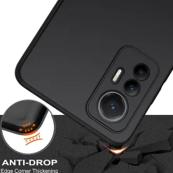 Xiaomi 12 Lite 5G - Slim Silikon Backcover Schwarz