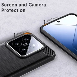 Xiaomi 14 Pro - Carbon Case Hülle, stoßfest