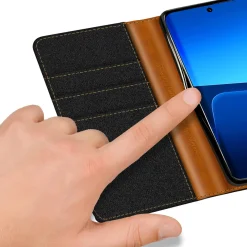 Xiaomi 13 Pro - Jeanslook Klapphülle mit Kartenfach