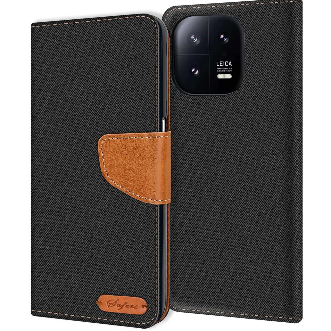 Xiaomi 13 Pro - Jeanslook Klapphülle mit Kartenfach