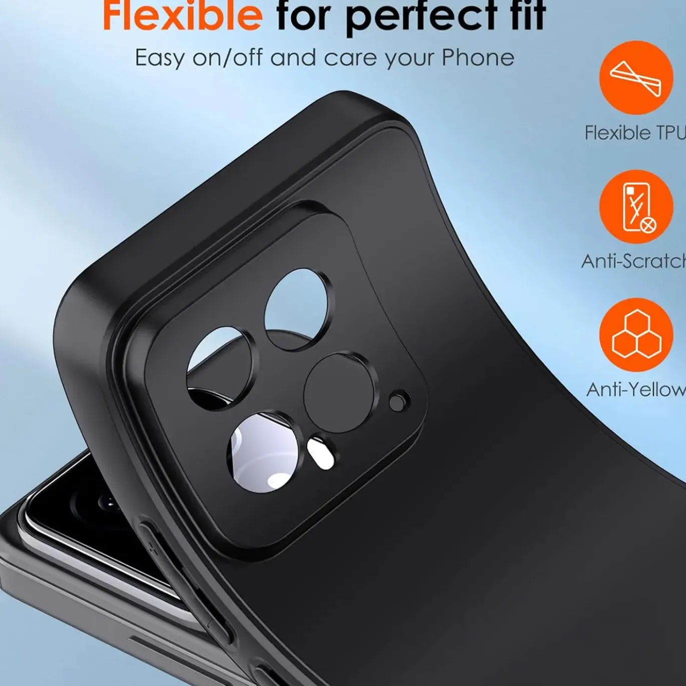 Xiaomi 14 Pro - Slim Silikon Backcover Schwarz