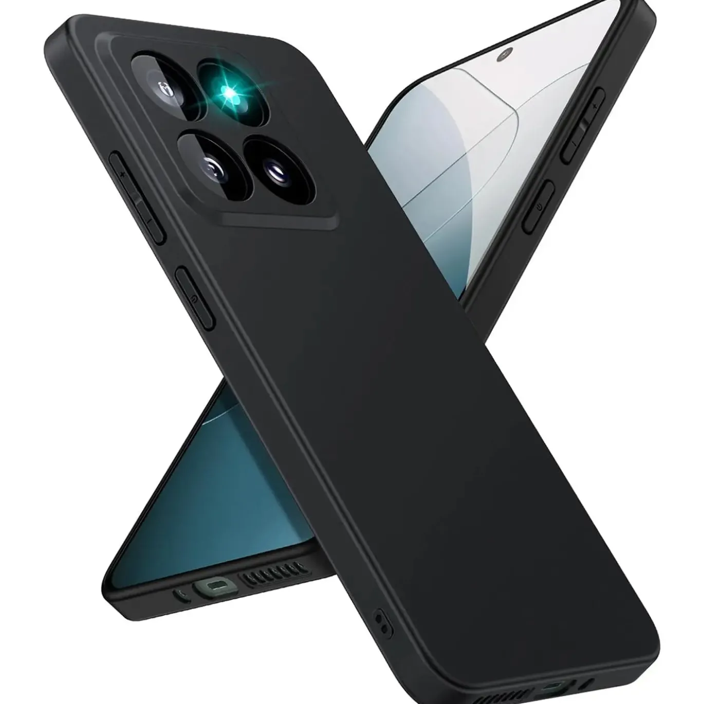 Xiaomi 14 Pro - Slim Silikon Backcover Schwarz