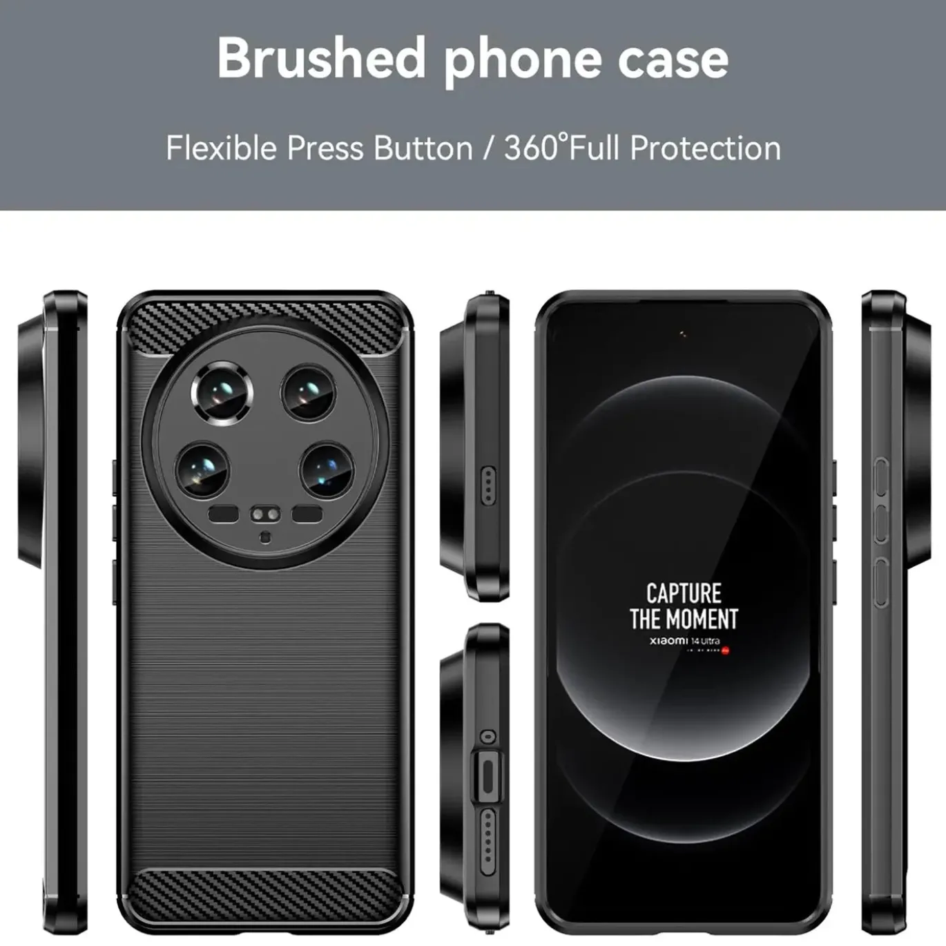 Xiaomi 14 Ultra - Carbon Case Hülle, stoßfest