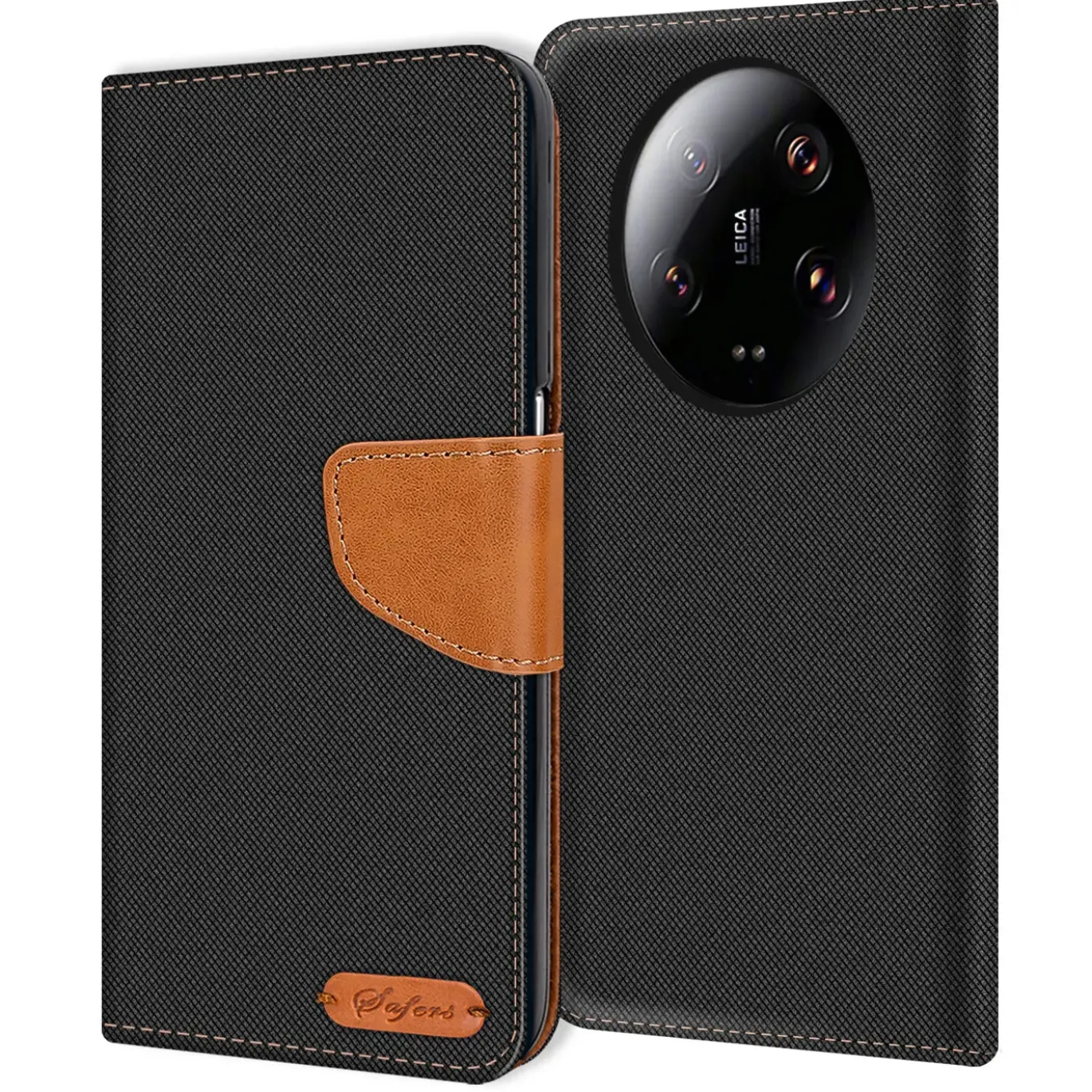 Xiaomi 13 Ultra - Jeanslook Klapphülle mit Kartenfach