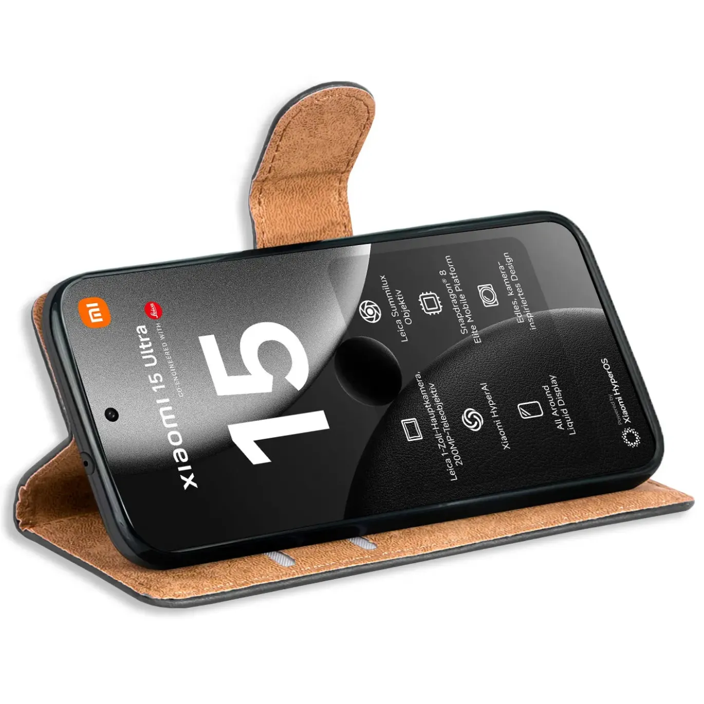 Xiaomi 15 Ultra - Klapphülle mit Kartenfächern