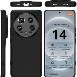 Xiaomi 14 Ultra - Slim Silikon Backcover Schwarz