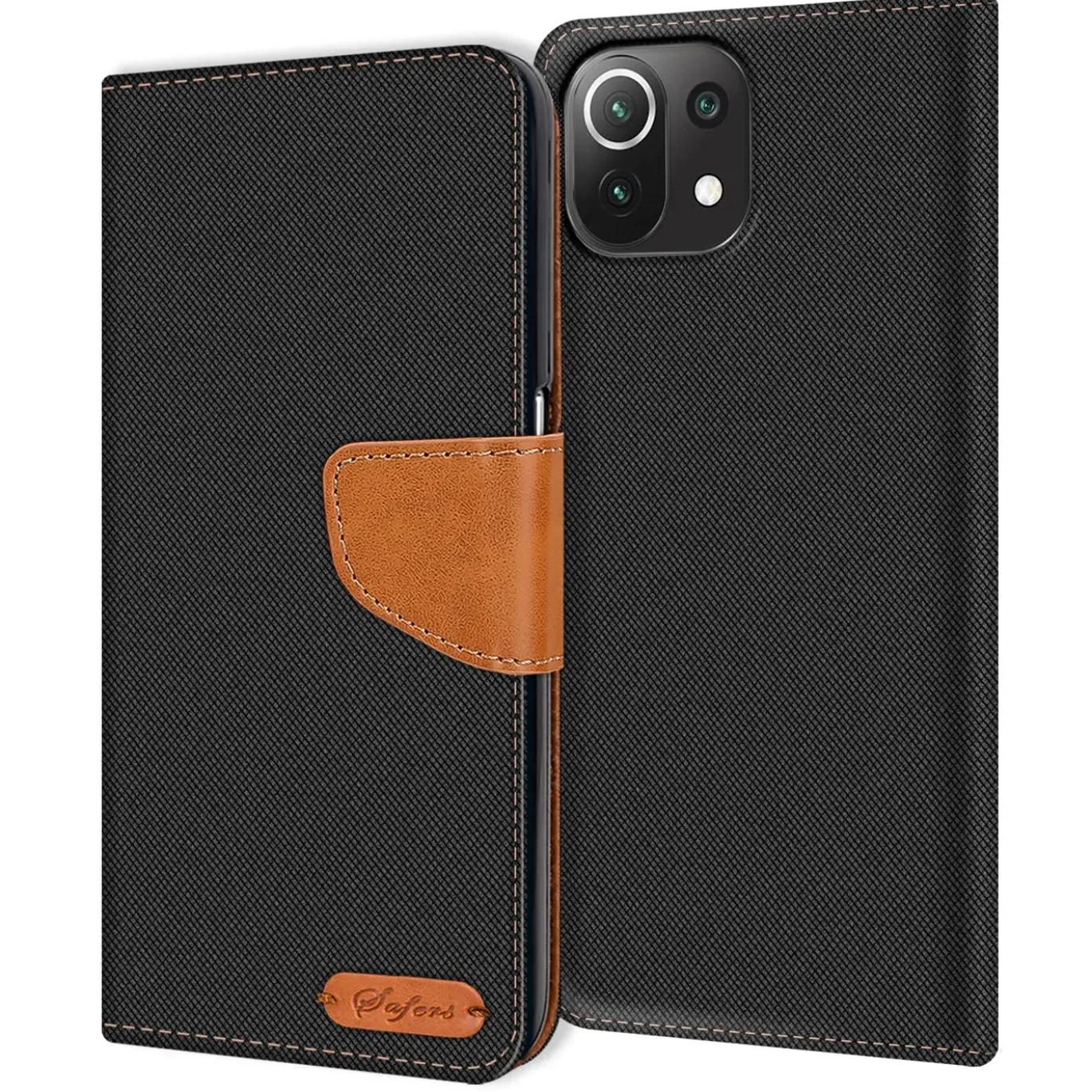 Xiaomi Mi 11 Lite 4G/5G - Jeanslook Klapphülle mit Kartenfach