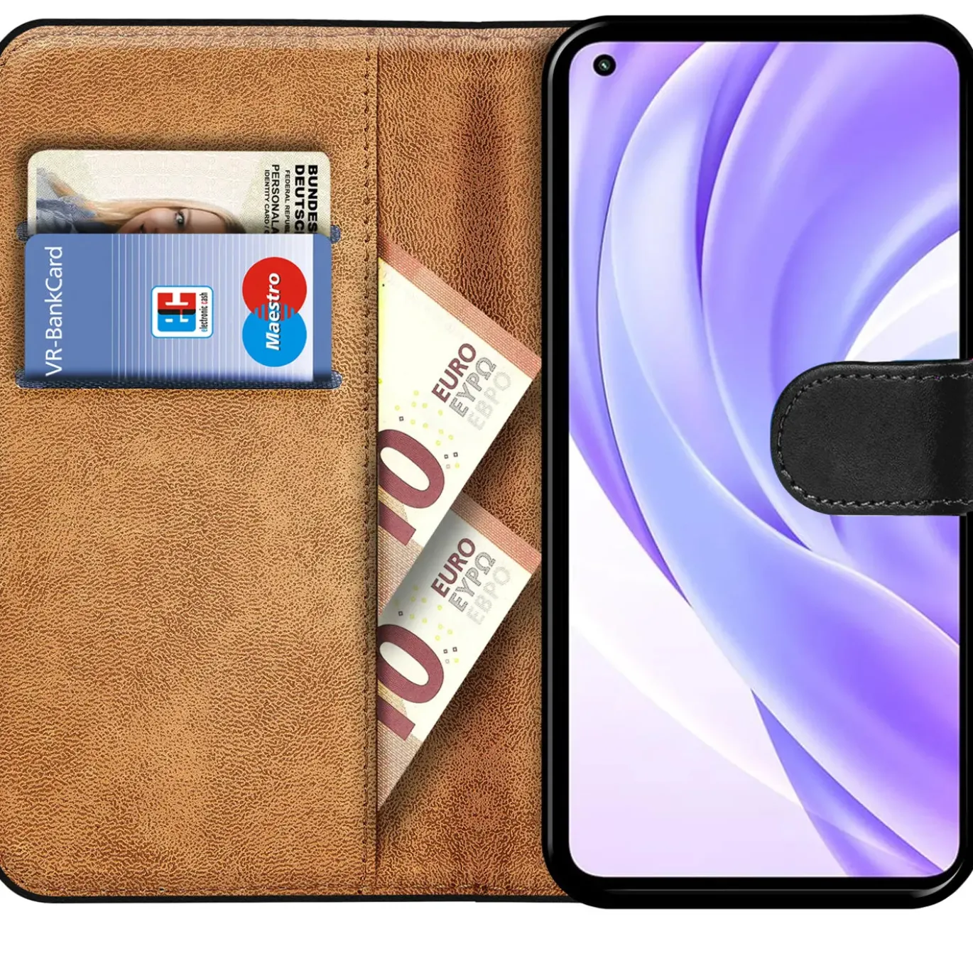 Xiaomi Mi 11 Lite 4G/5G - Klapphülle mit Kartenfächern