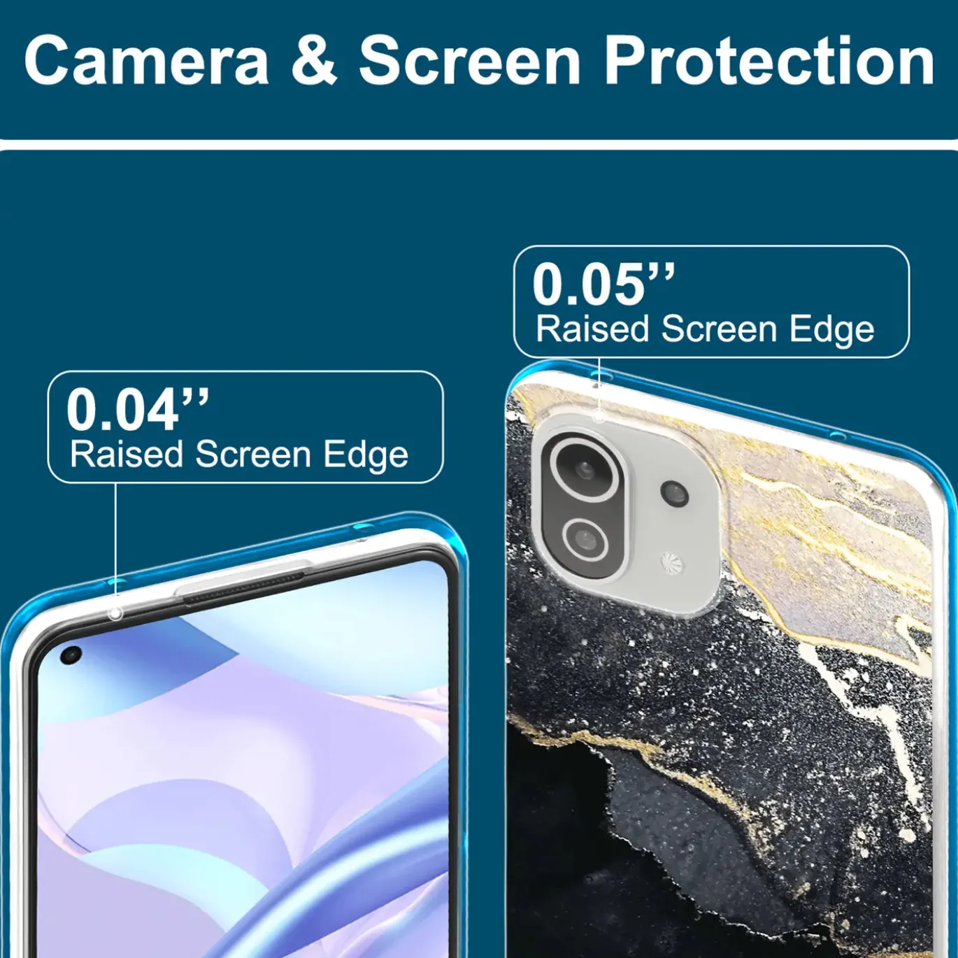 Xiaomi Mi 11 Lite 4G/5G - Marmor & Sand Design Hülle