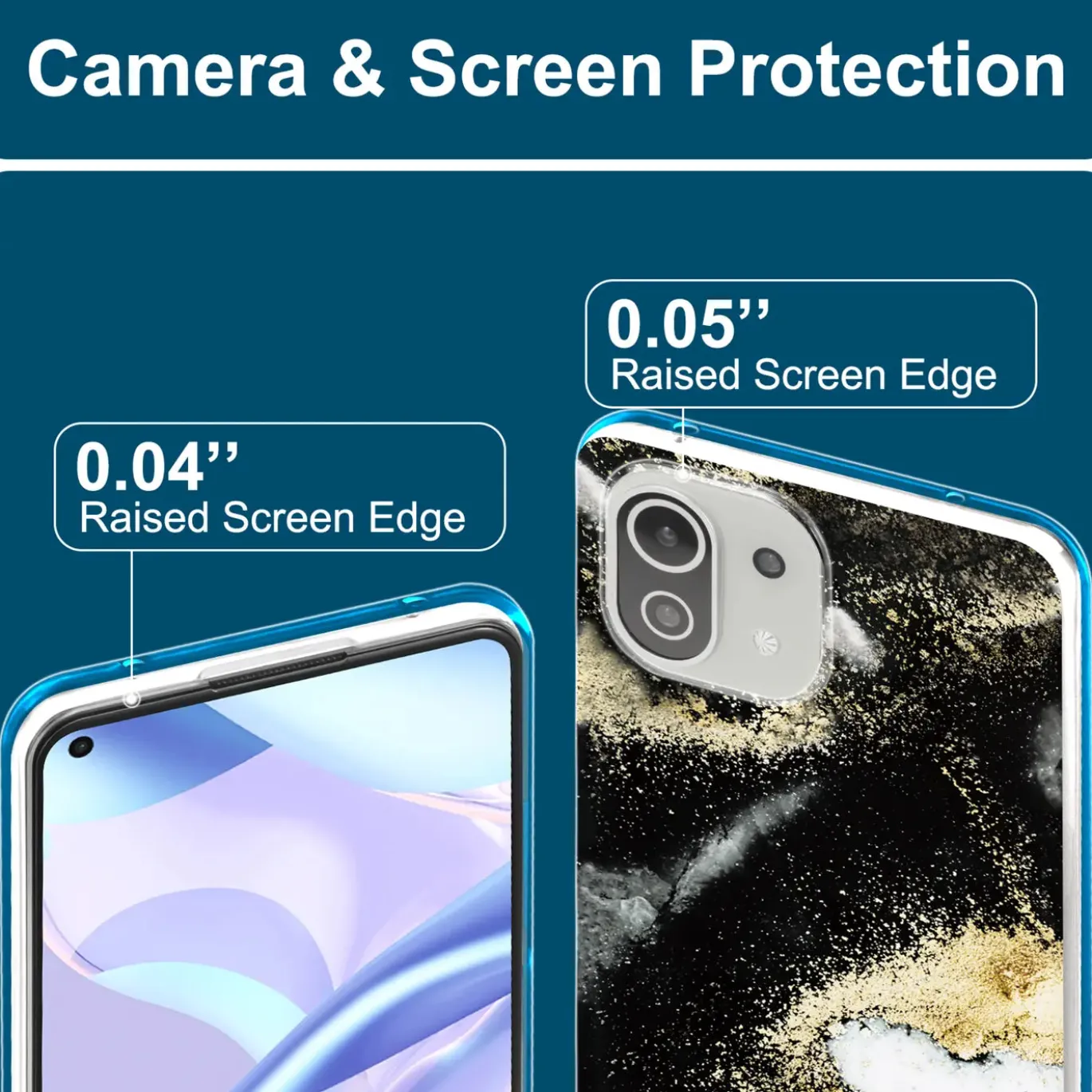 Xiaomi Mi 11 Lite 4G/5G - Marmor & Sand Design Hülle