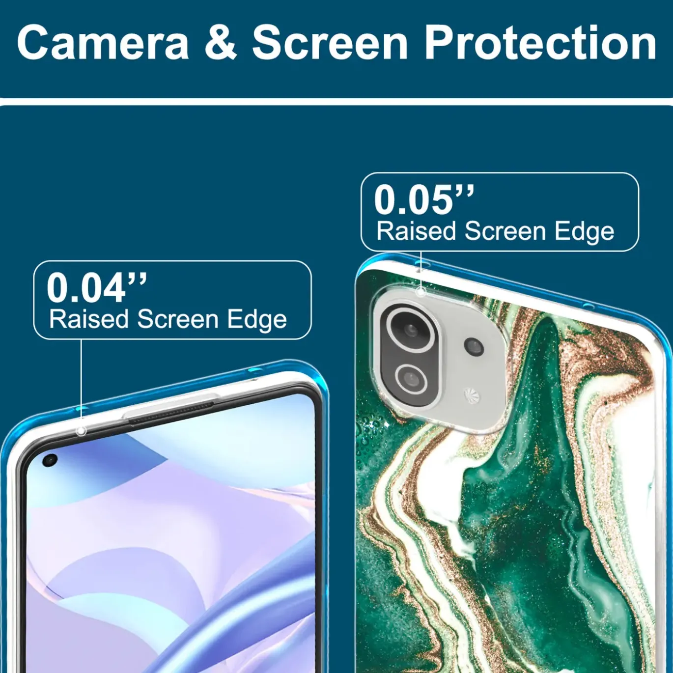 Xiaomi Mi 11 Lite 4G/5G - Marmor & Sand Design Hülle