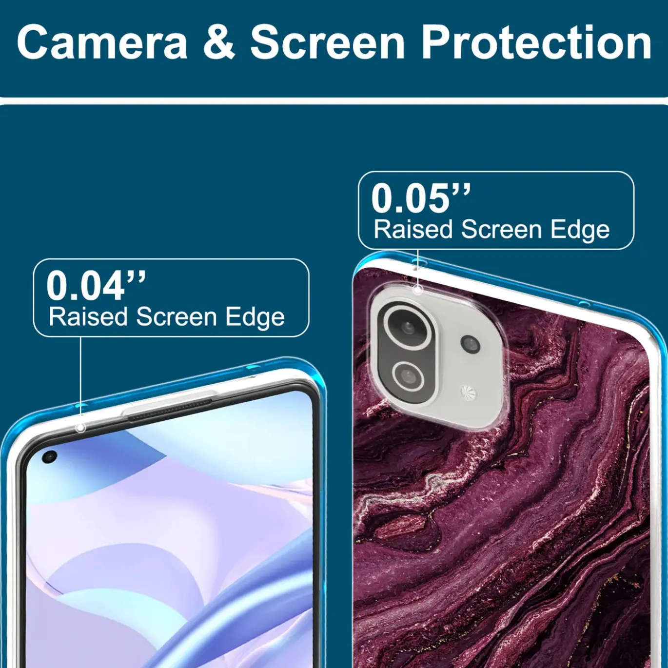Xiaomi Mi 11 Lite 4G/5G - Marmor & Sand Design Hülle