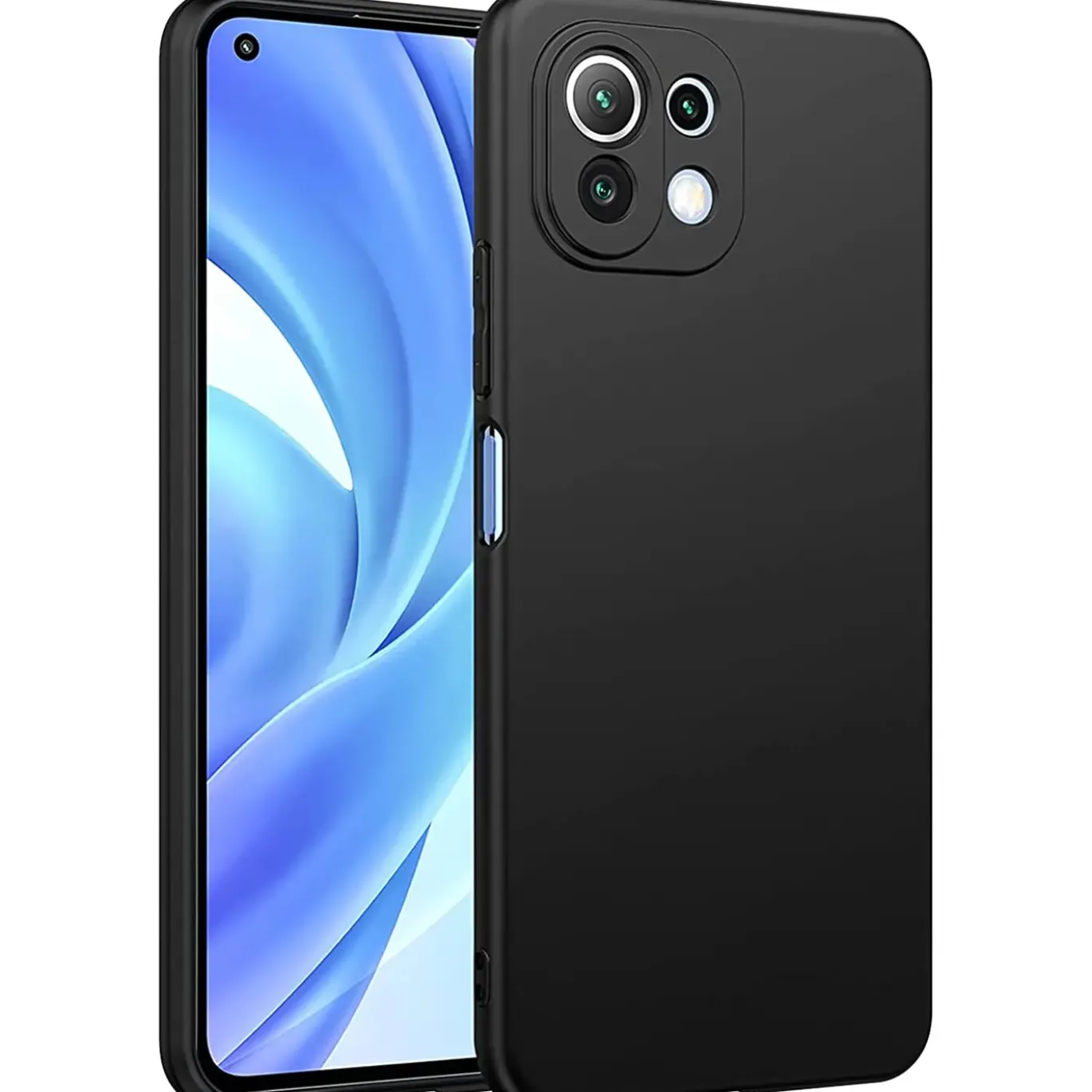 Xiaomi Mi 11 Lite 4G/5G - Slim Silikon Backcover Schwarz