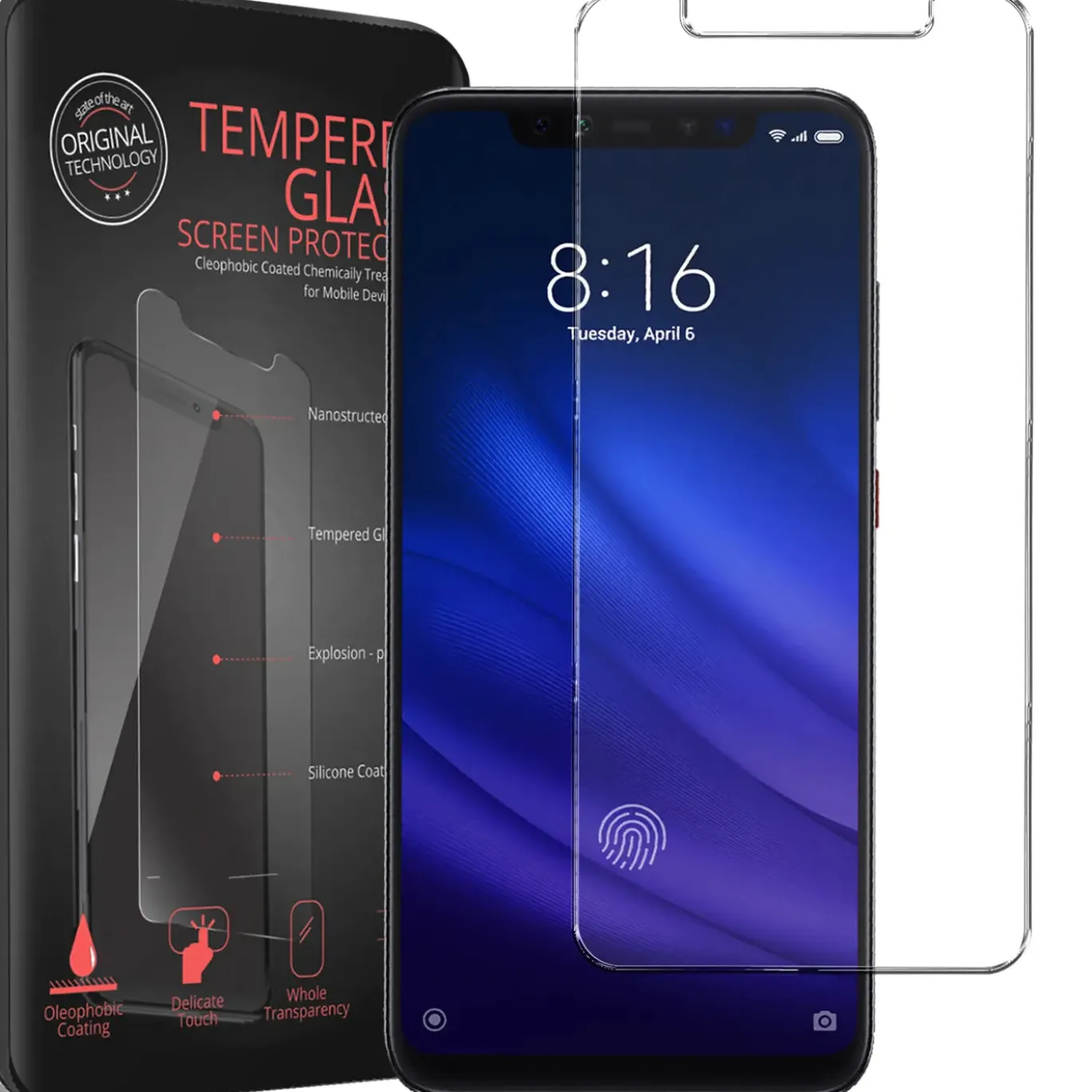 Xiaomi Mi 8 Pro - 2x 9H Panzer Glasfolie, Displayfolie