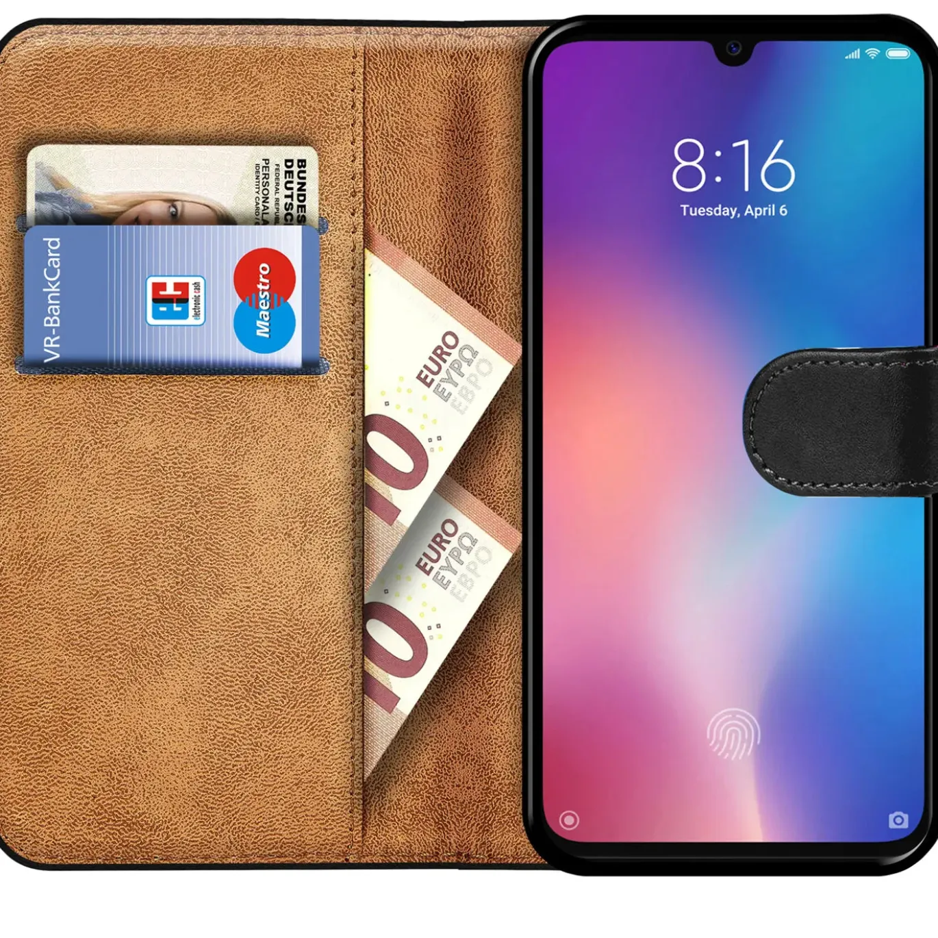 Xiaomi Mi 9 SE - Klapphülle mit Kartenfächern