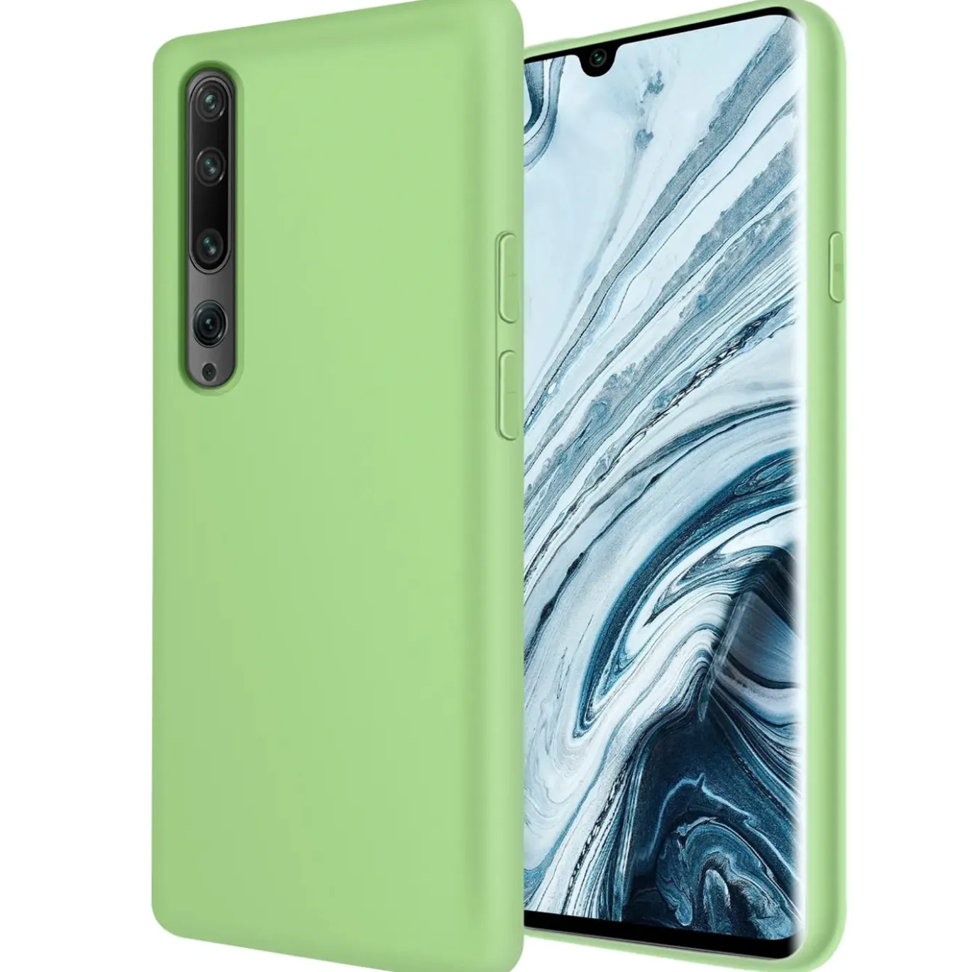 Xiaomi Mi Note 10 / Mi Note 10 Pro - Silikon Case mit Mikrofaser-Innenseite