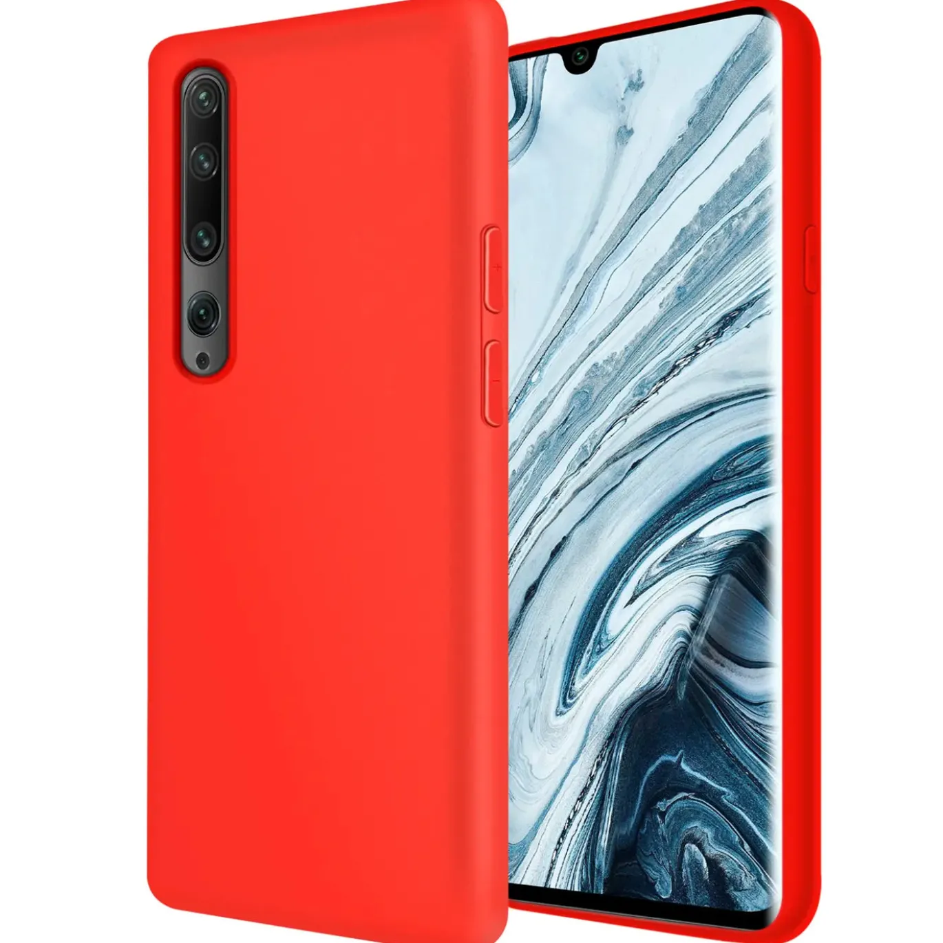 Xiaomi Mi Note 10 / Mi Note 10 Pro - Silikon Case mit Mikrofaser-Innenseite