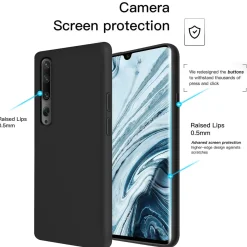 Xiaomi Mi Note 10 / Mi Note 10 Pro - Silikon Case mit Mikrofaser-Innenseite
